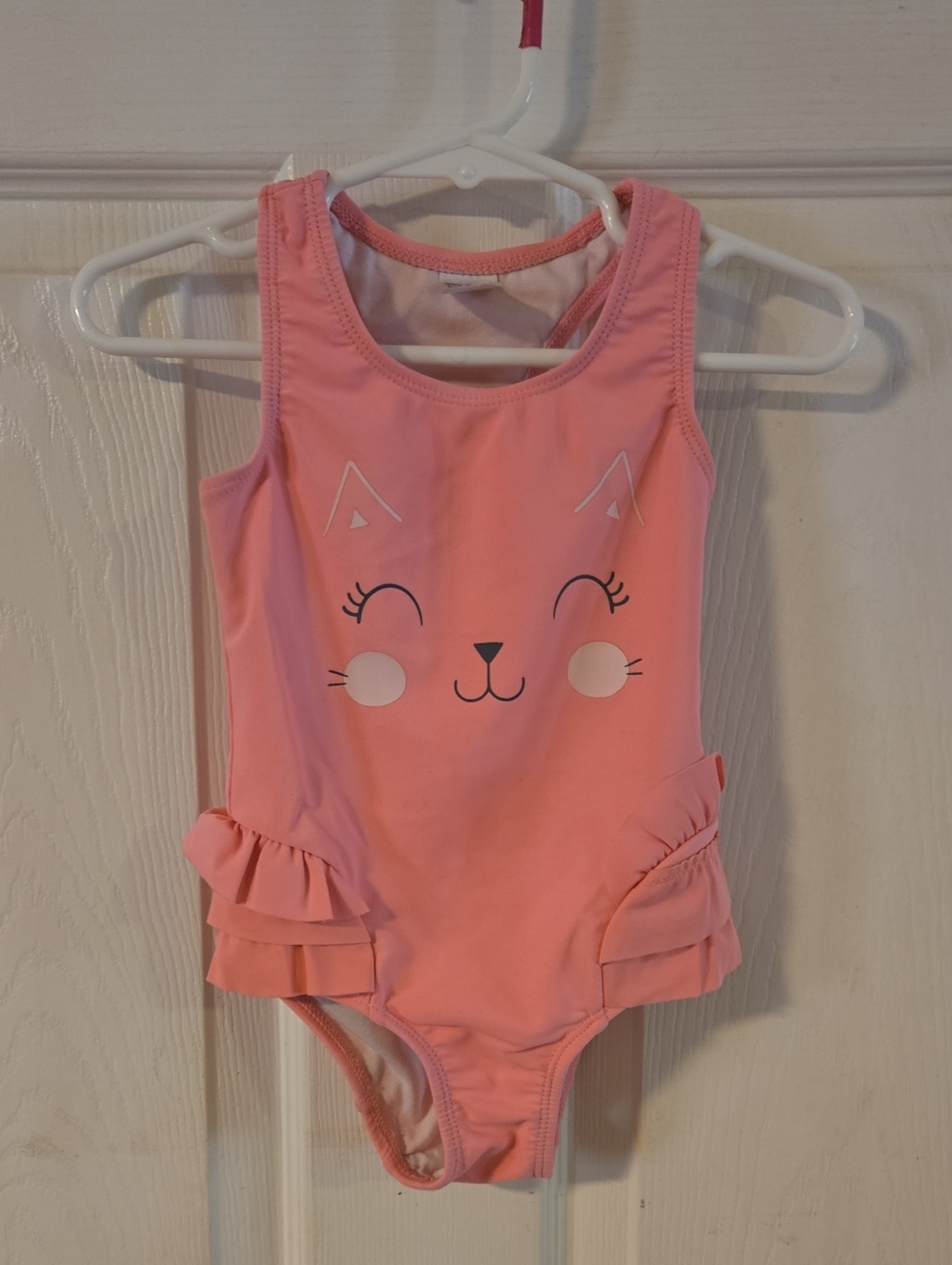 Just One You Pink Cat Ruffle One-Piece Swimsuit